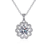 Vieta Moissanite Necklace whitegold