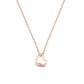 Vinca Strand Diamond Accented Necklace rosegold