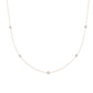 Vinca Strand Moissanite Accented Necklace rosegold