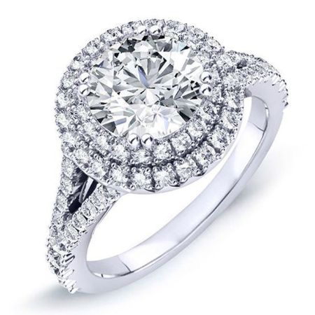 Viola Diamond Matching Band Only (engagement Ring Not Included) For Ring With Round Center whitegold