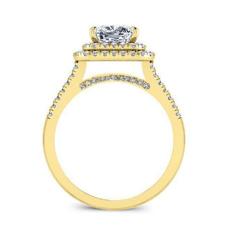 Viola Princess Moissanite Bridal Set yellowgold