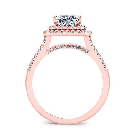 Viola Princess Moissanite Bridal Set rosegold