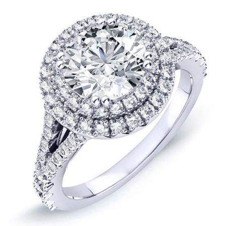 Viola Round Diamond Engagement Ring (Lab Grown Igi Cert) whitegold