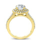 Viola Round Moissanite Bridal Set yellowgold