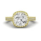 Wallflower Cushion Diamond Bridal Set (Lab Grown Igi Cert) yellowgold