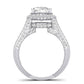 Wallflower Cushion Diamond Bridal Set (Lab Grown Igi Cert) whitegold