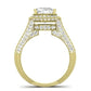 Wallflower Cushion Diamond Bridal Set (Lab Grown Igi Cert) yellowgold