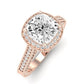 Wallflower Cushion Diamond Bridal Set (Lab Grown Igi Cert) rosegold