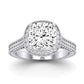 Wallflower Cushion Diamond Bridal Set (Lab Grown Igi Cert) whitegold