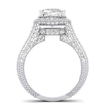 Wallflower Diamond Matching Band Only ( Engagement Ring Not Included) For Ring With Cushion Center whitegold