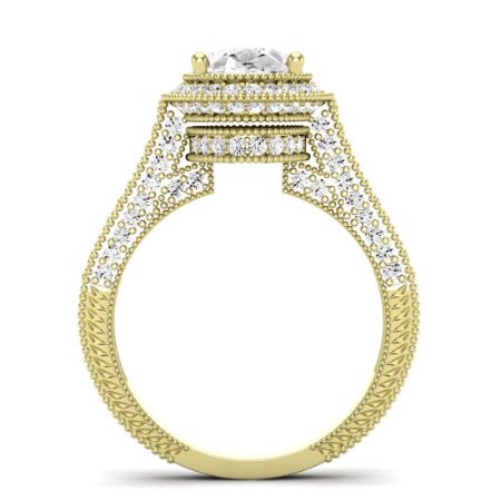 Wallflower Diamond Matching Band Only ( Engagement Ring Not Included) For Ring With Oval Center yellowgold