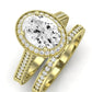 Wallflower Diamond Matching Band Only ( Engagement Ring Not Included) For Ring With Oval Center yellowgold