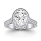 Wallflower Diamond Matching Band Only ( Engagement Ring Not Included) For Ring With Oval Center whitegold