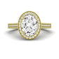 Wallflower Diamond Matching Band Only ( Engagement Ring Not Included) For Ring With Oval Center yellowgold