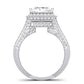 Wallflower Diamond Matching Band Only (does Not Include Engagement Ring) For Ring With Princess Center whitegold