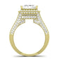 Wallflower Diamond Matching Band Only (does Not Include Engagement Ring) For Ring With Princess Center yellowgold