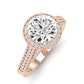 Wallflower Diamond Matching Band Only (does Not Include Engagement Ring) For Ring With Round Center rosegold