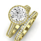 Wallflower Diamond Matching Band Only (does Not Include Engagement Ring) For Ring With Round Center yellowgold