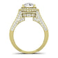 Wallflower Diamond Matching Band Only (does Not Include Engagement Ring) For Ring With Round Center yellowgold