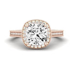 Wallflower Cushion Diamond Bridal Set (Lab Grown Igi Cert) rosegold