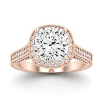 Wallflower Cushion Diamond Bridal Set (Lab Grown Igi Cert) rosegold