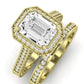 Wallflower Emerald Diamond Bridal Set (Lab Grown Igi Cert) yellowgold