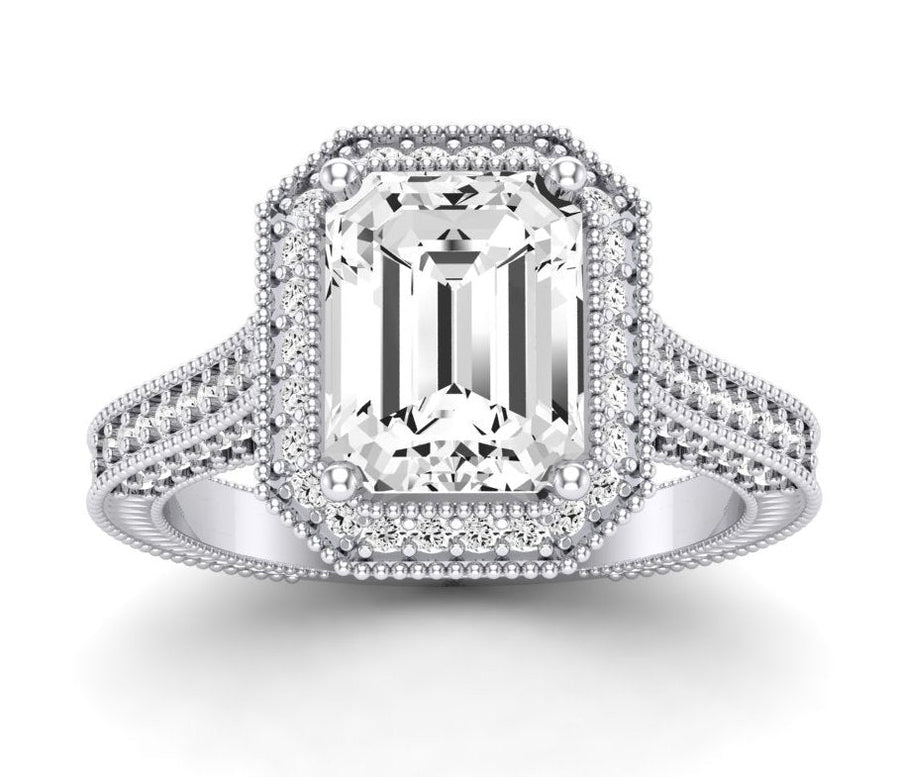 2.00 ct - Wallflower - GIA Natural Emerald Diamond Engagement Ring