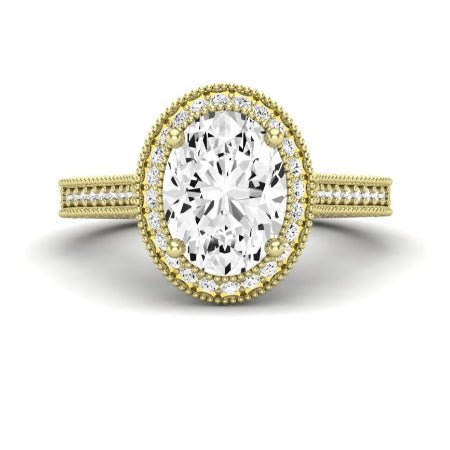 Wallflower Oval Diamond Bridal Set (Lab Grown Igi Cert) yellowgold