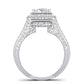 Wallflower Oval Diamond Bridal Set (Lab Grown Igi Cert) whitegold