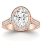 Wallflower Oval Diamond Engagement Ring (Lab Grown Igi Cert) rosegold