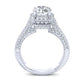 Wallflower Round Diamond Bridal Set (Lab Grown Igi Cert) whitegold