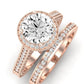 Wallflower Diamond Matching Band Only (does Not Include Engagement Ring) For Ring With Round Center rosegold