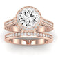 Wallflower Diamond Matching Band Only (does Not Include Engagement Ring) For Ring With Round Center rosegold