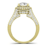 Wallflower Diamond Matching Band Only (does Not Include Engagement Ring) For Ring With Round Center yellowgold
