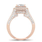 Wallflower Oval Diamond Bridal Set (Lab Grown Igi Cert) rosegold