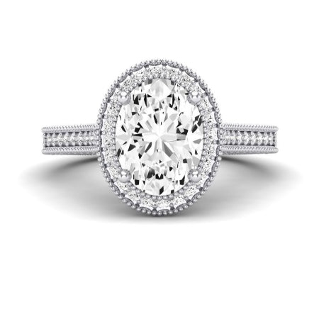 Wallflower Oval Diamond Bridal Set (Lab Grown Igi Cert) whitegold