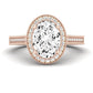 Wallflower Oval Diamond Engagement Ring (Lab Grown Igi Cert) rosegold