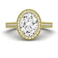 Wallflower Oval Diamond Engagement Ring (Lab Grown Igi Cert) yellowgold