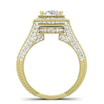 Wallflower Oval Moissanite Bridal Set yellowgold