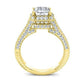 Wallflower Princess Diamond Bridal Set (Lab Grown Igi Cert) yellowgold