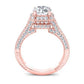 Wallflower Round Diamond Bridal Set (Lab Grown Igi Cert) rosegold