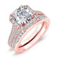 Wallflower Round Diamond Bridal Set (Lab Grown Igi Cert) rosegold