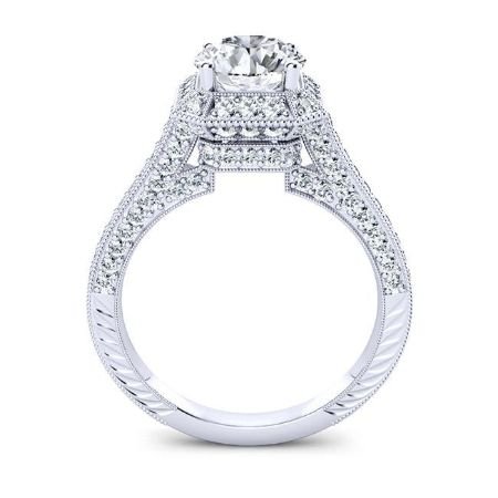 Wallflower Round Diamond Bridal Set (Lab Grown Igi Cert) whitegold