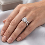 Waterlily - GIA Natural Round Diamond Engagement Ring