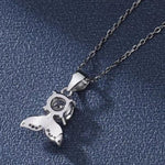 Waver Diamond Necklace (Clarity Enhanced) whitegold