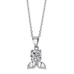 Waver Diamond Necklace (Clarity Enhanced) whitegold