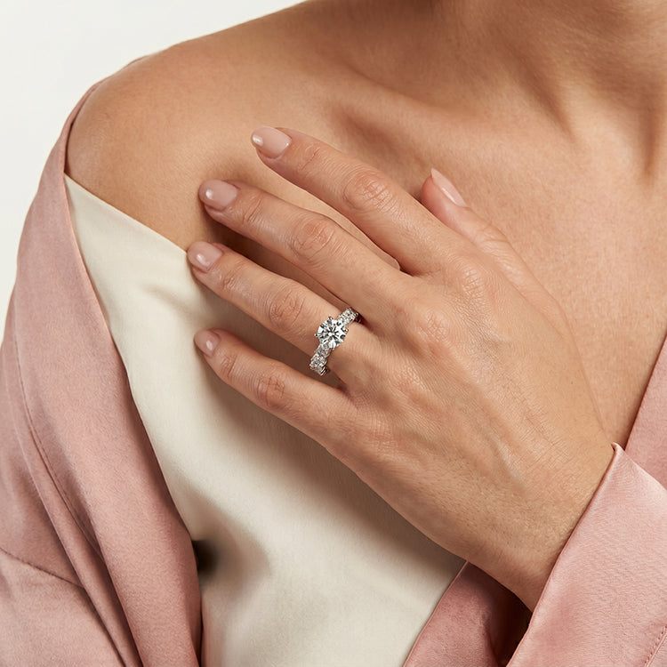 Willow - GIA Natural Round Diamond Engagement Ring