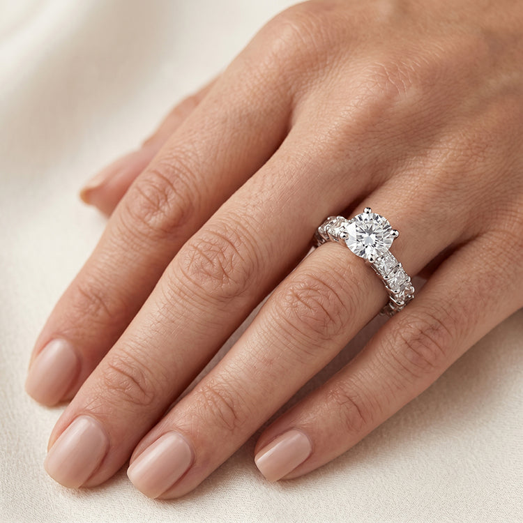 Willow - GIA Natural Round Diamond Engagement Ring