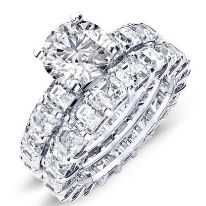 Willow Round Diamond Bridal Set (Lab Grown Igi Cert) whitegold