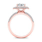 Winterberry Diamond Matching Band Only (engagement Ring Not Included) For Ring With Round Center rosegold